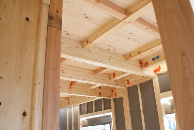 ツーバイ工法の現場写真